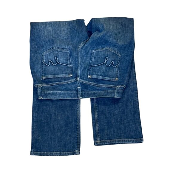 Mossimo Dark Blue Straight-Leg Jeans Size 6 - Picture 5 of 12